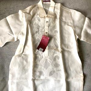 Titan Barong of Lumban Men’s Beige Shirt